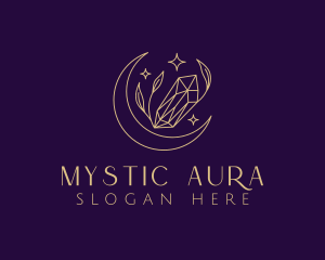 Moon Crystal Leaves logo