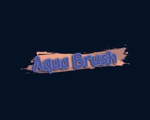 Fun Brush Graffiti logo design