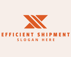 Express Courier Letter X logo