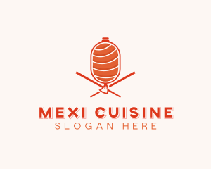 Japanese Cuisine Sashimi  logo design