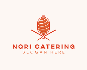 Japanese Cuisine Sashimi  logo design