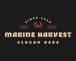 Marine Crab Crustacean logo design