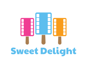 Colorful Popsicle Filmstrip logo