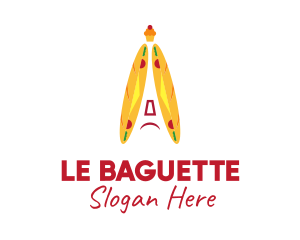 French Baguette Bakery  logo design