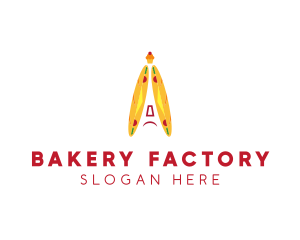 French Baguette Bakery  logo design