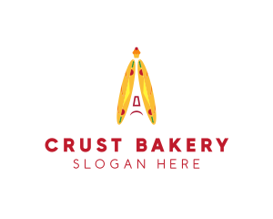 French Baguette Bakery  logo design