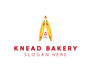 French Baguette Bakery  logo design