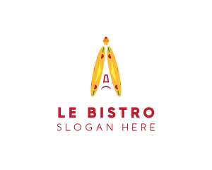 French Baguette Bakery  logo design