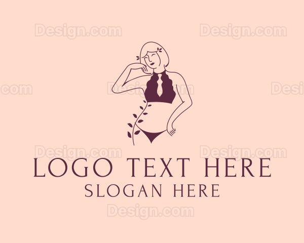 Woman Sexy Bikini Logo