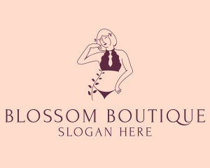 Woman Sexy Bikini logo design