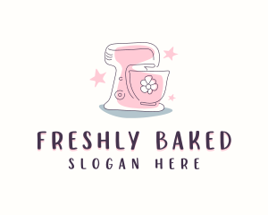 Baking Mixer Baker logo design