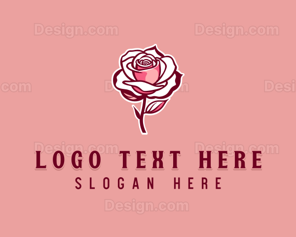 Rose Beauty Flower Logo