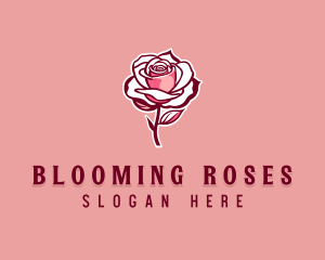 Rose Beauty Flower logo design