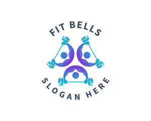 Fitness Barbell Gym logo design