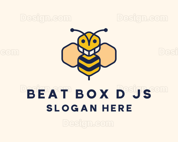 Geometric Bee Insect Logo