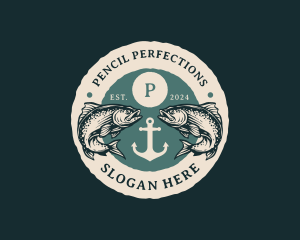 Anchor Fish Fishing logo