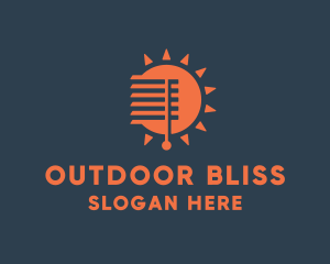 Sun Curtain Blinds  logo design