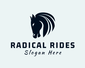 Horse Equine Silhouette logo design