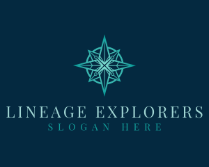 Compass Exploration Navigation logo design