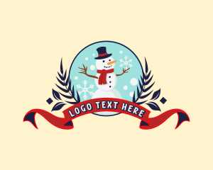 Christmas Holiday Snowman logo