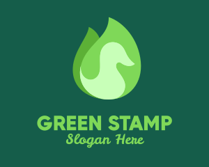 Green Eco Bird logo design