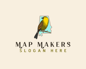 Yellowhammer Bird Alabama logo design