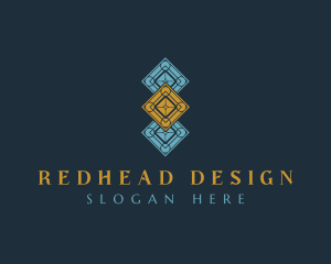 Interior Design Flooring Pattern logo design