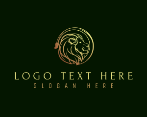Luxury Wild Lion logo