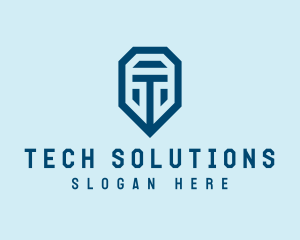 Tech Company Letter T  logo design