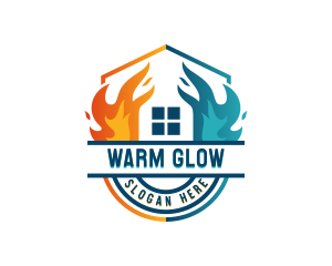 Cooling Thermal Temperature logo design