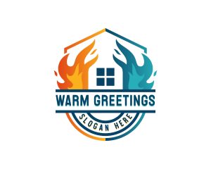 Cooling Thermal Temperature logo design