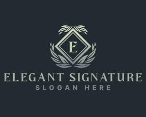 Elegant Ornament Crest logo design