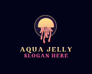 Creative Jellyfish Wave logo design