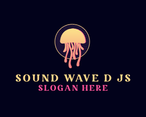 Creative Jellyfish Wave logo design