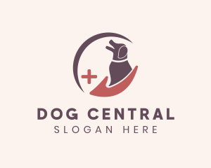 Dog Hand Veterinary logo design