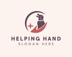 Dog Hand Veterinary logo design