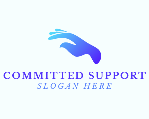 Dove Support Hand logo design