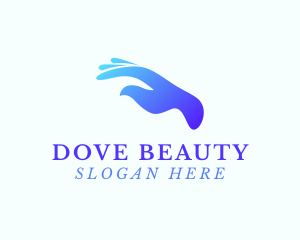 Dove Support Hand logo design