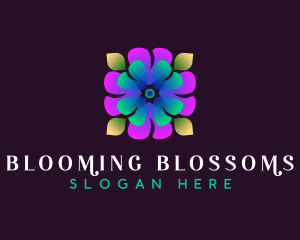 Flower Blossom Spa logo design