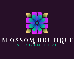 Flower Blossom Spa logo design