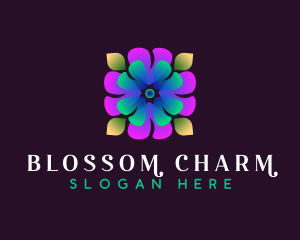 Flower Blossom Spa logo design