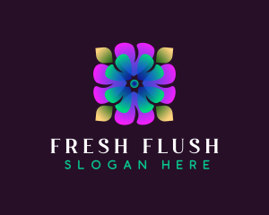 Flower Blossom Spa logo design