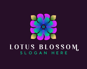 Flower Blossom Spa logo design