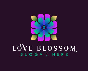 Flower Blossom Spa logo design