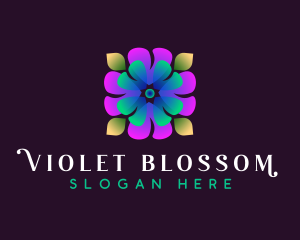 Flower Blossom Spa logo design