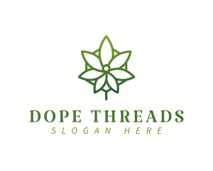 Organic Weed Leaf logo
