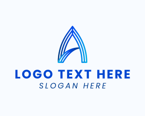 Professional Modern Arch Letter A logo