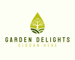 Eco Sustainable Tree logo design