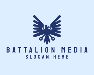 Modern Eagle Crest logo design