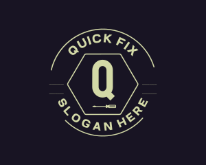 Hipster Industrial Fix logo design